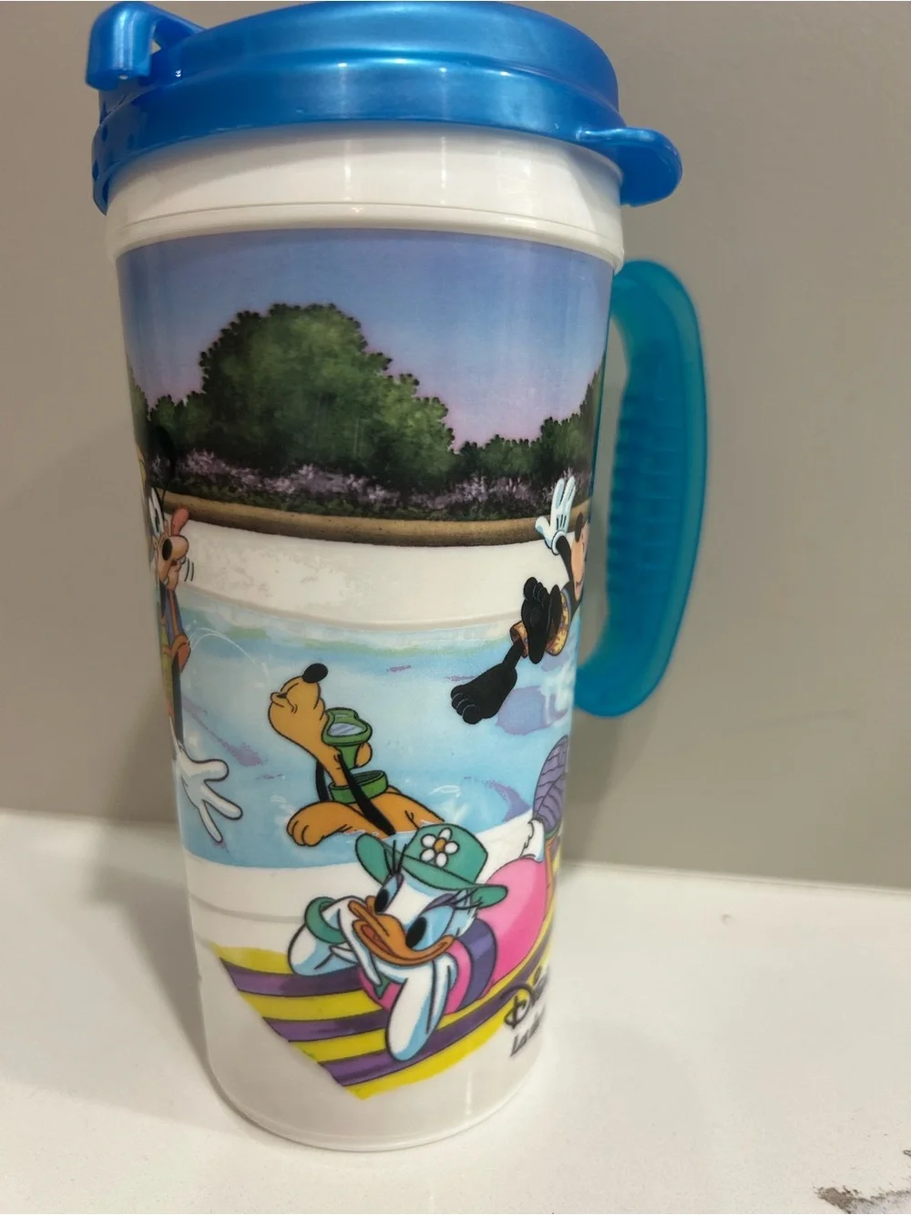 Disney Parks Rapid Fill Resort Pool Mug Mickey Minnie Donald Goofy NEW